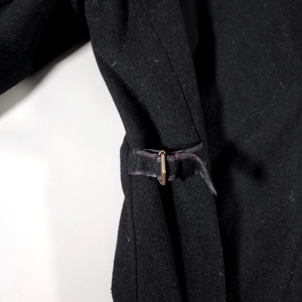 Polo Ralph Lauren Harrington Jacket Mens Medium Black Wool Blend Quilted Zip Up - Picture 7 of 7